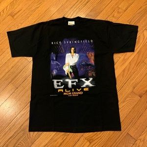 Vintage 2001 Rick Springfield EFX Alive MGM Grand shirt